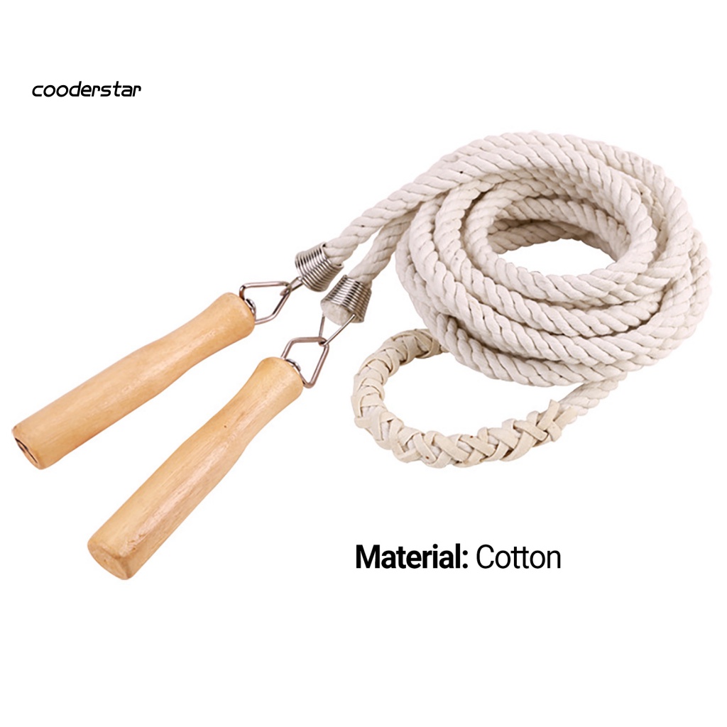 Dây Nhảy Thể Thao Tay Cầm Gỗ Chống Trượt 3 / 5 / 7 / 10m