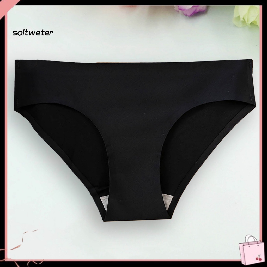 Quần Lót Lụa Lạnh Không Đường May Độ Co Giãn Cao Mịn Màng Nâng Hông Đơn Giản Dành Cho Bạn