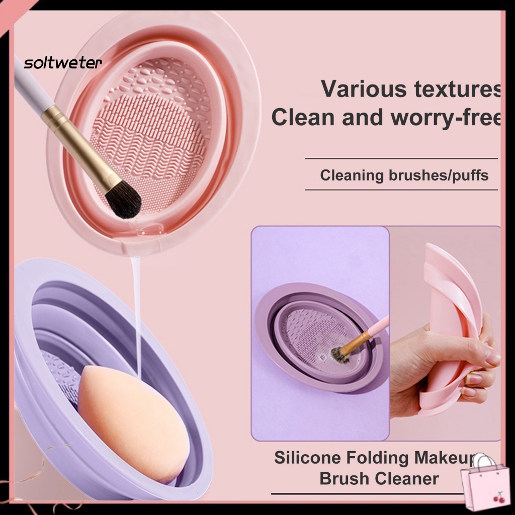 Bộ 3 Miếng Xốp Làm Sạch Cọ Trang Điểm Có Độ Đàn Hồi Cao