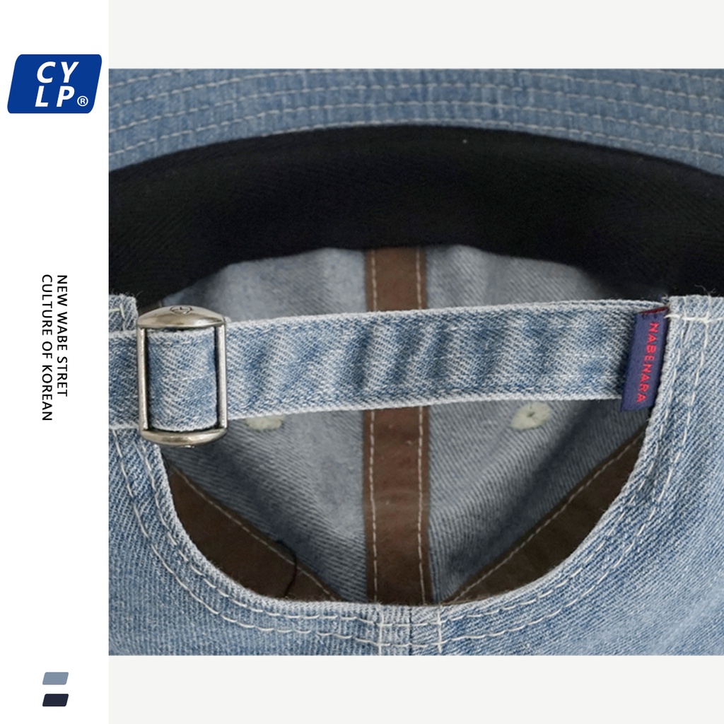 Mũ Lưỡi Trai Denim In Chữ Phong Cách Hiphop Thời Trang Cho Nam Nữ