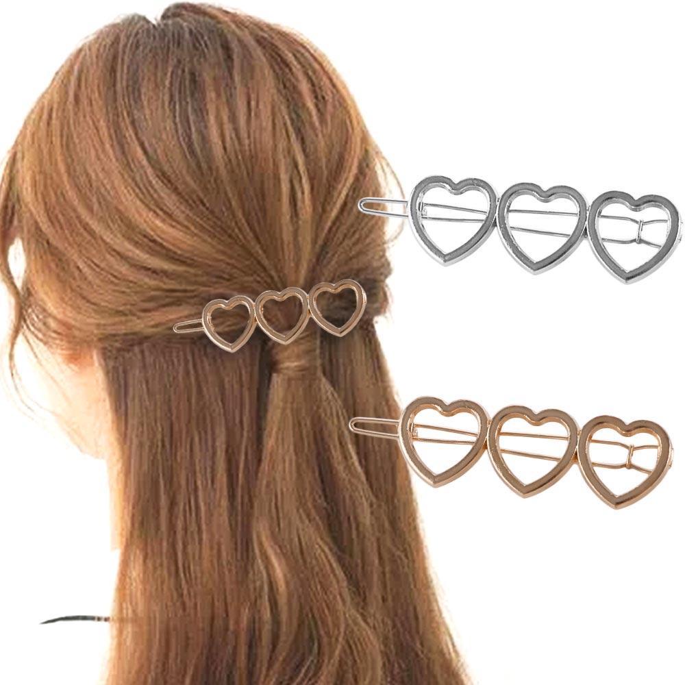 ANEMONE Kẹp Tóc Hình Trái Tim Đơn Giản Phong Cách Hàn Quốc Cho Nữ