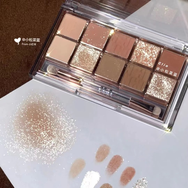 Bảng Phấn Mắt Clio Mười Màu Tông Đất Tinh Tế Và Mềm Mại