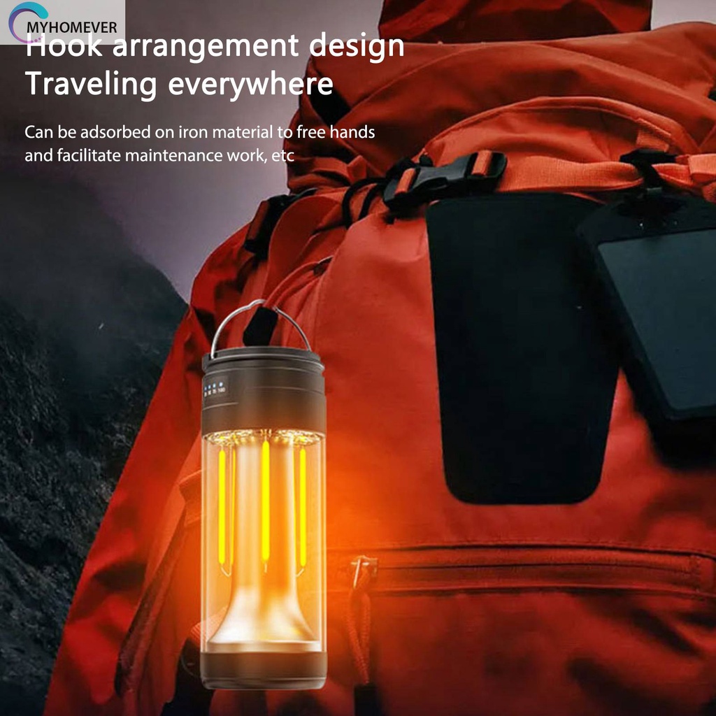 Đèn Pin Cắm Trại Nam Châm 4 Chế Độ 2000mAh