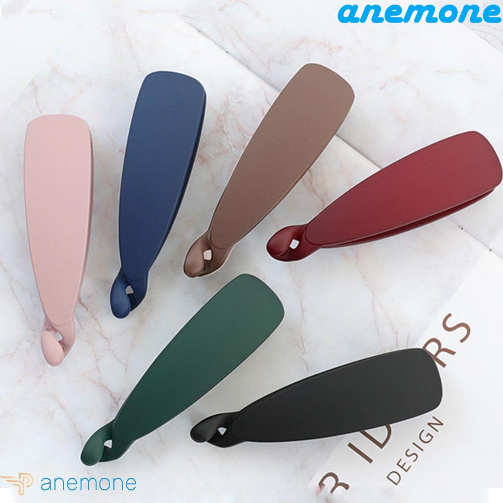 ANEMONE Kẹp Tóc Đuôi Ngựa Màu Trơn Đơn Giản Cho Nữ Giá Đỡ