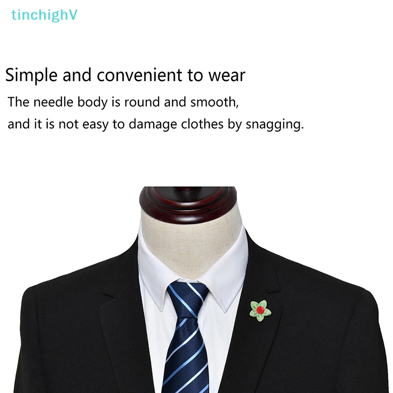 [TinchighV] Trâm Cài Áo Sơ Mi Nam Hình Hoa Năm Lá Ngắn Corsage [Mới]