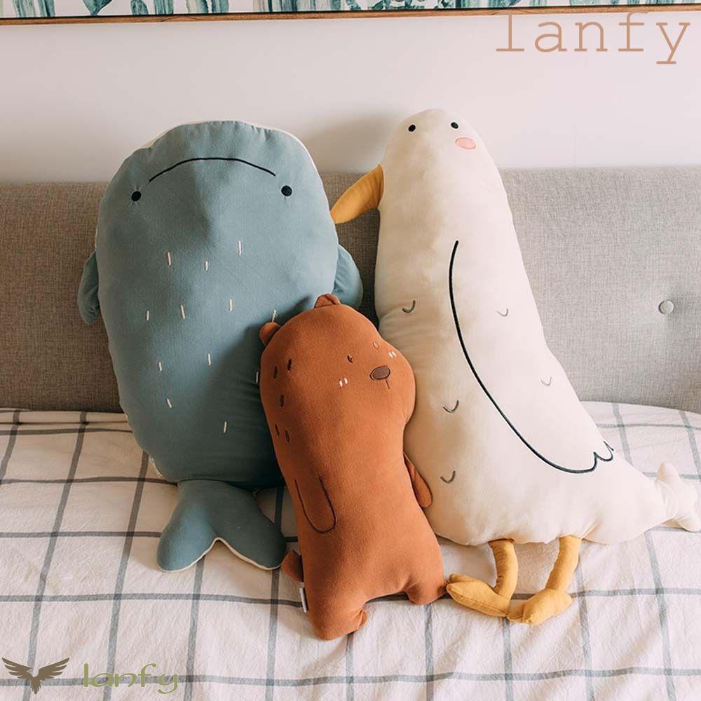 LANFY Thú Nhồi Bông Hình Động Vật Biển Mềm Mại Đáng Yêu Cho Bé