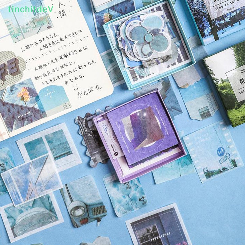 Hộp 80 Miếng Dán Trang Trí Sổ Tay / Nhật Ký DIY