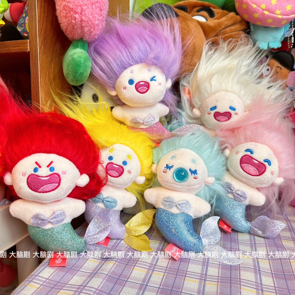 Búp Bê Nhồi Bông Cotton Kiểu Hoạt Hình Nàng Tiên Cá Dễ Thương Cho Bé Gái