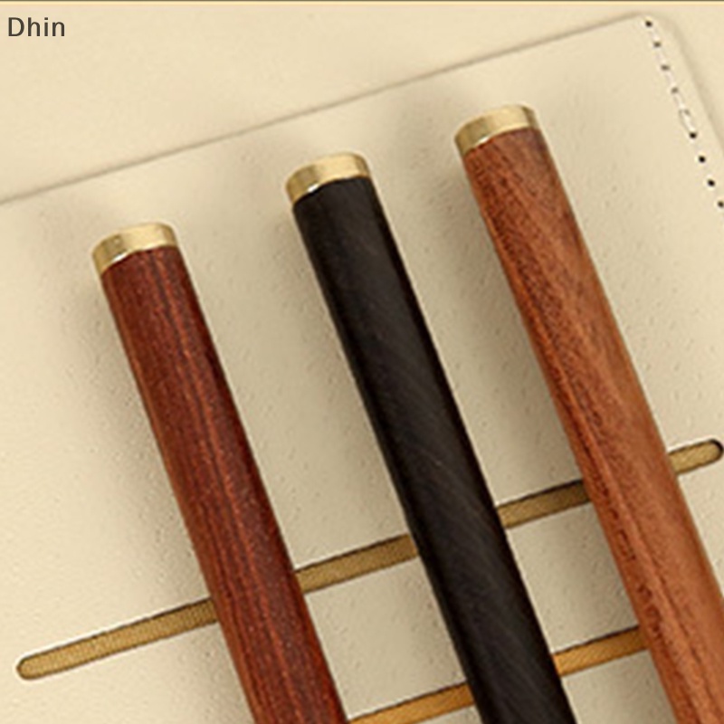 [Dhin] Vintage Brass Ballpoint Pen High-Grade Neutral Sig Pen Business Gift School Students Office Stationery Supplies Wrig Tools COD