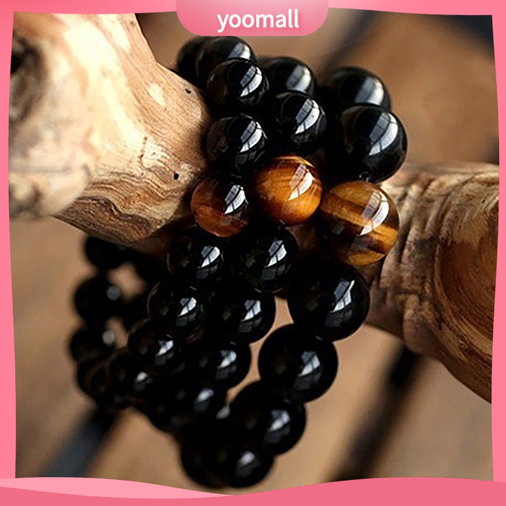 Vòng Tay Chuỗi Hạt Đá Mắt Hổ Tự Nhiên Phong Cách Vintage