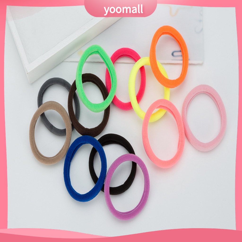 Bộ 30 Dây Cột Tóc Co Giãn Chống Rơi Thiết Kế Đơn Giản