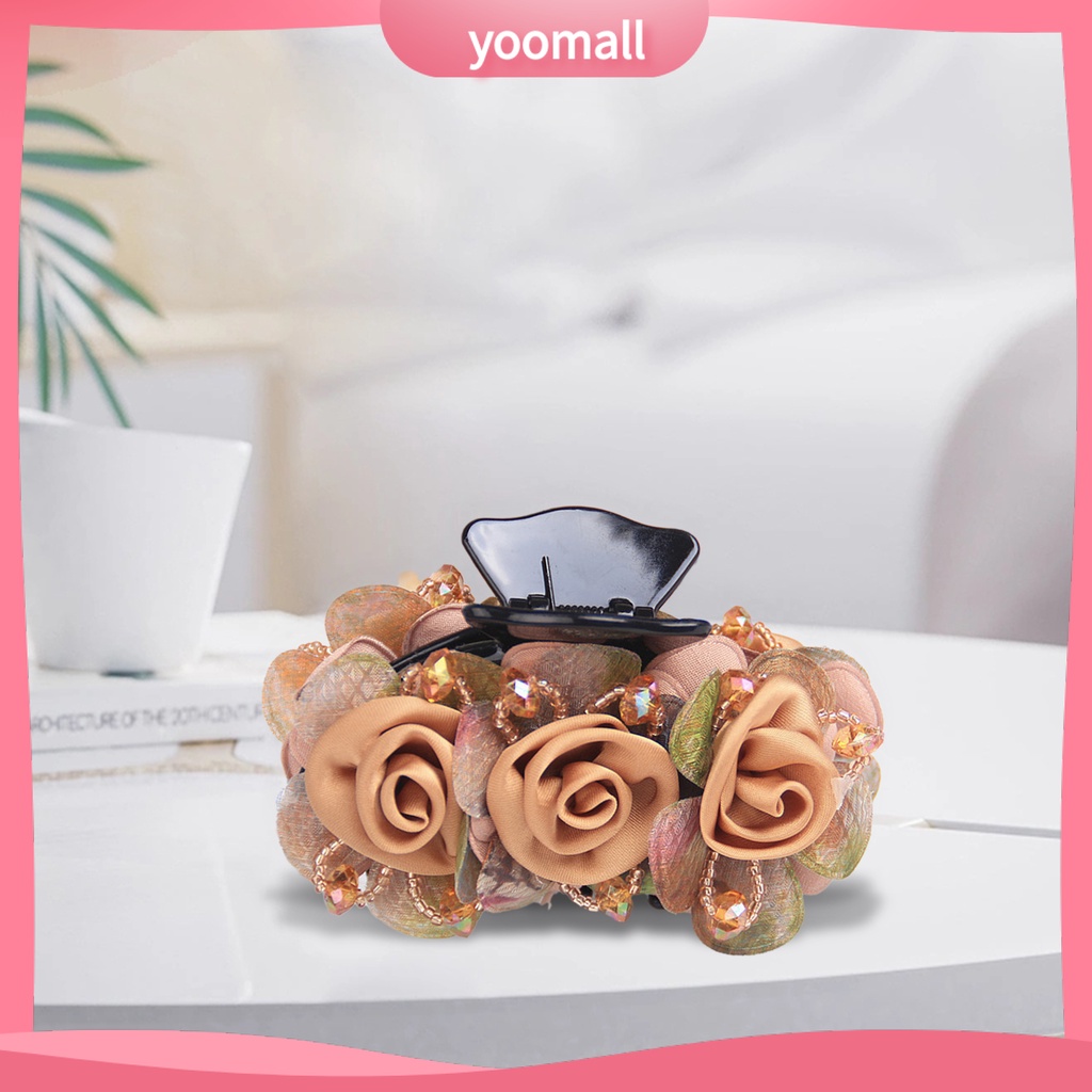 Kẹp Tóc Càng Cua Bằng Nhựa Co Giãn Chống Trượt Tạo Kiểu Tóc Thủ Công