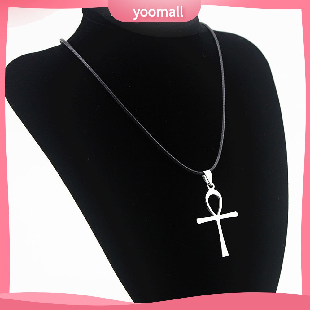 Vòng Cổ Choker Giả Da Mặt Thánh Giá Phong Cách Vintage