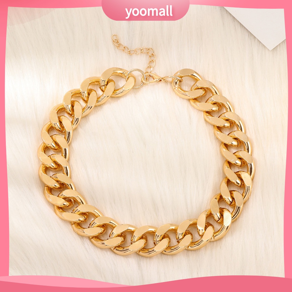 Vòng cổ Dạng Chuỗi Ngắn Dày Phong Cách Hip Hop Thời Trang Dự Tiệc Cho Nam Và Nữ