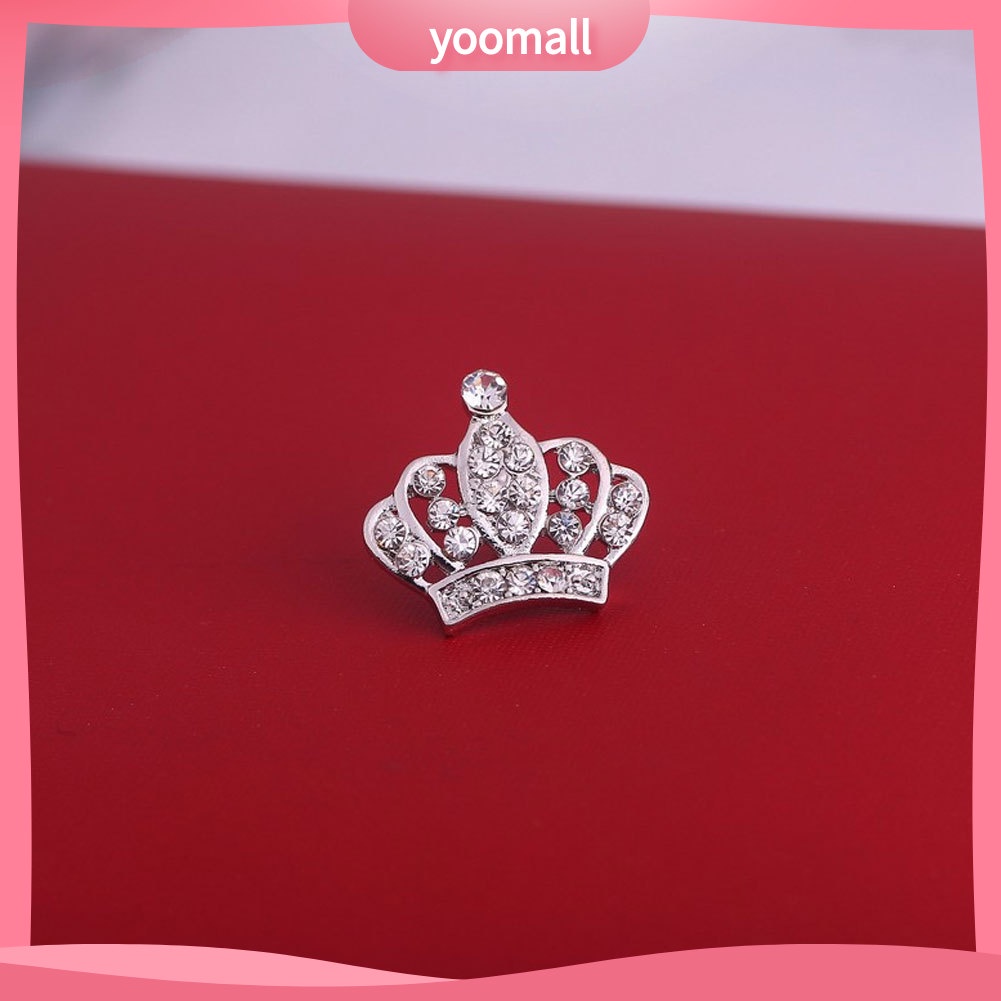 Ghim Cài Áo Hình Vương Miện Đính Đá Thời Trang Cho Nữ