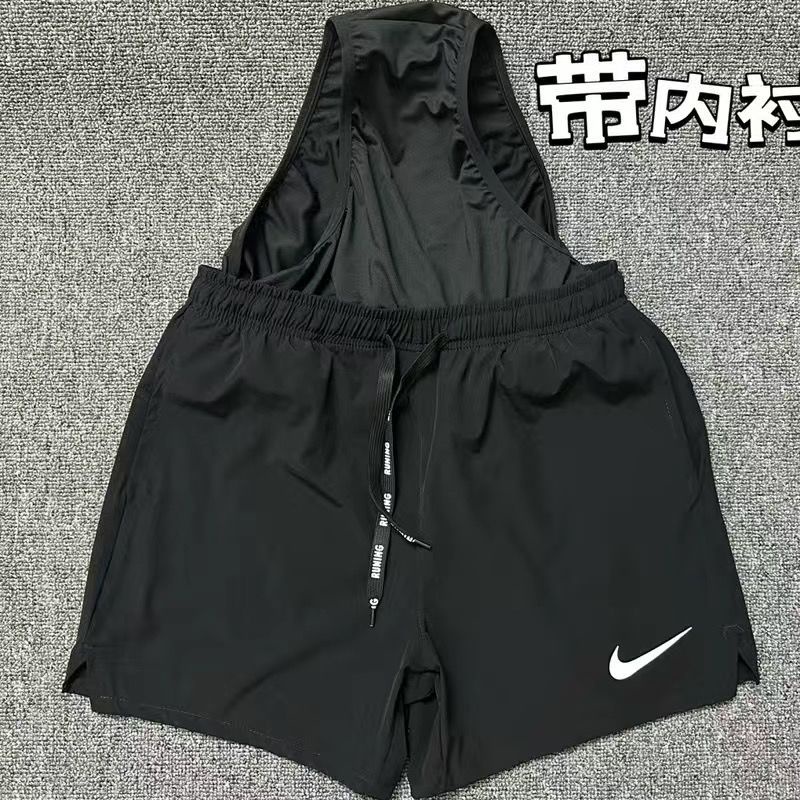 Quần Short Thể Thao Giả Hai Lớp Thoáng Khí Nhanh Khô Thời Trang Mùa Hè Cho Nam Và Nữ