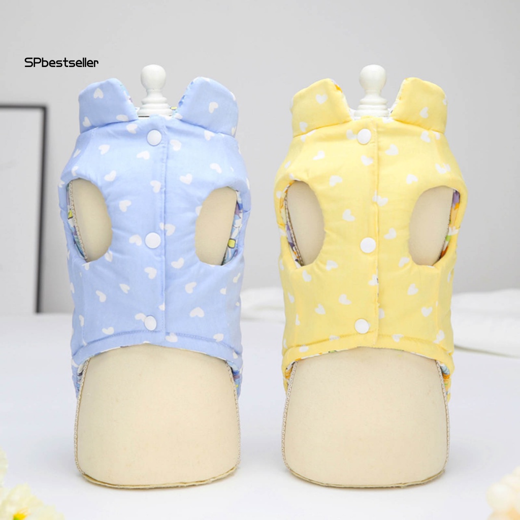 Áo Khoác Không Tay Giữ Ấm Màu Sắc Tươi Sáng Đáng Yêu Cho Thú Cưng