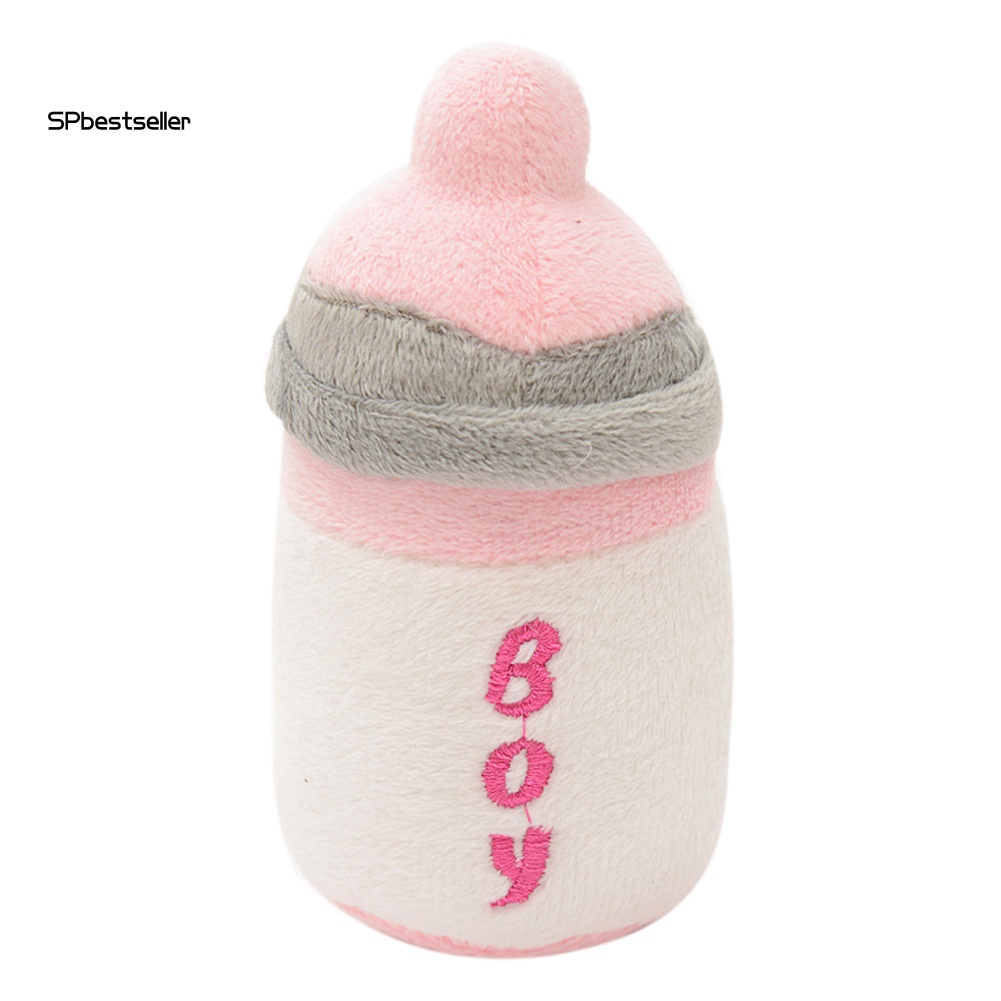Đồ Chơi Bình Sữa Nhồi Bông Có Âm Thanh Vui Nhộn Dễ Thương Cho Thú Cưng