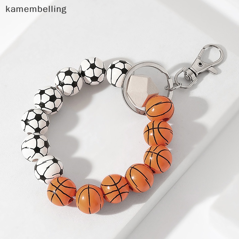 Kamembelling Phụ Kiện Vòng Tay Chuỗi Hạt Gắn Điện Thoại Phong Cách Bóng Chày