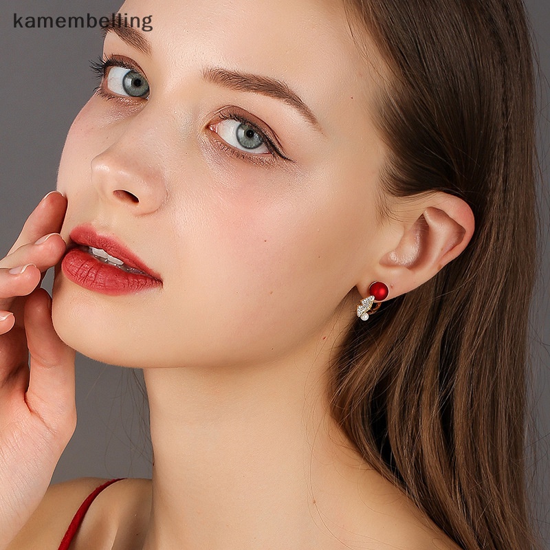 1 Đôi Khuyên Tai Nữ Đính Ngọc Thời Trang