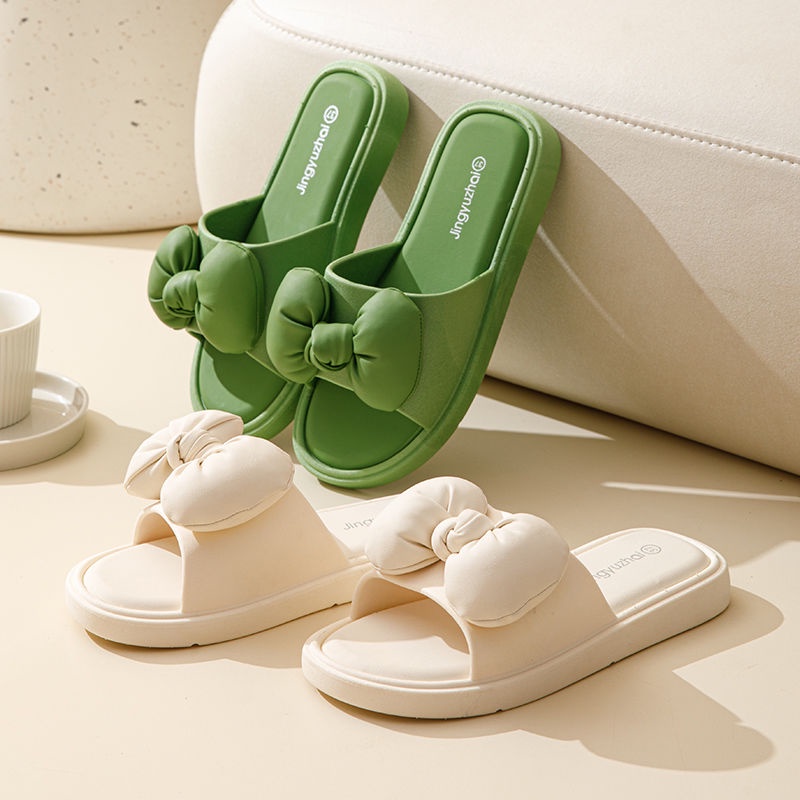 KaBaiQi Dép bánh mì guốc dép giày nữ Màu Sắc Đơn Giản Thoải Mái Cao Gót Chống Trơn Trượt dép đế xuồng 30ZHDLX071403