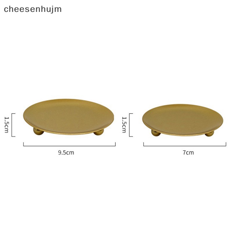 Khay Kim Loại Mạ Đựng Cột Dùng Trang Trí Tiệc Cưới / Lễ Hội