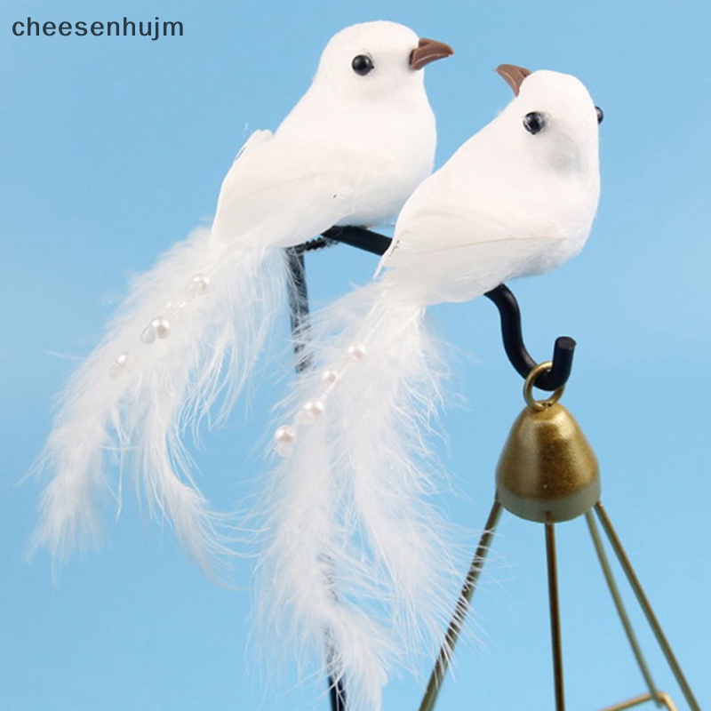 1 Chú Chim Nhân Tạo Đính Lông Vũ Dùng Trang Trí