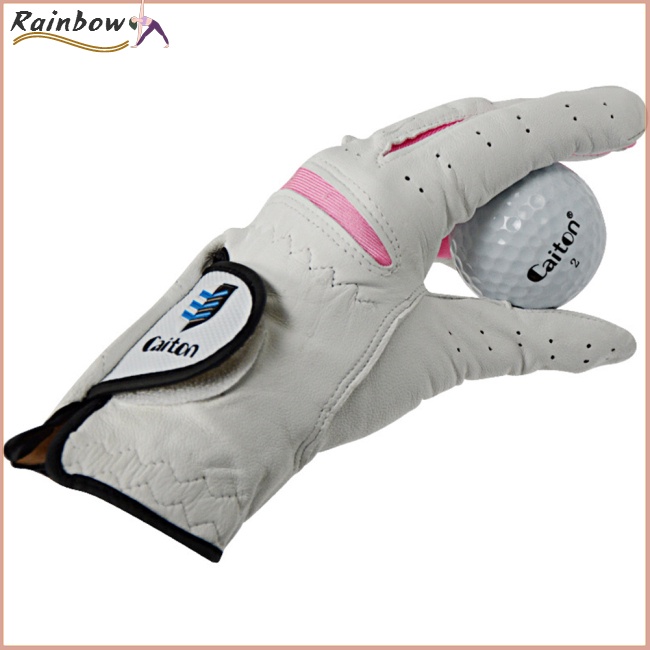 Găng Tay Da Cừu Đánh Golf Chống Trượt Thoáng Khí Dành Cho Nữ