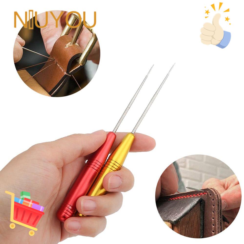 NIUYOU Set 2 Dụng Cụ Đục Lỗ Làm Đồ Da Thủ Công DIY