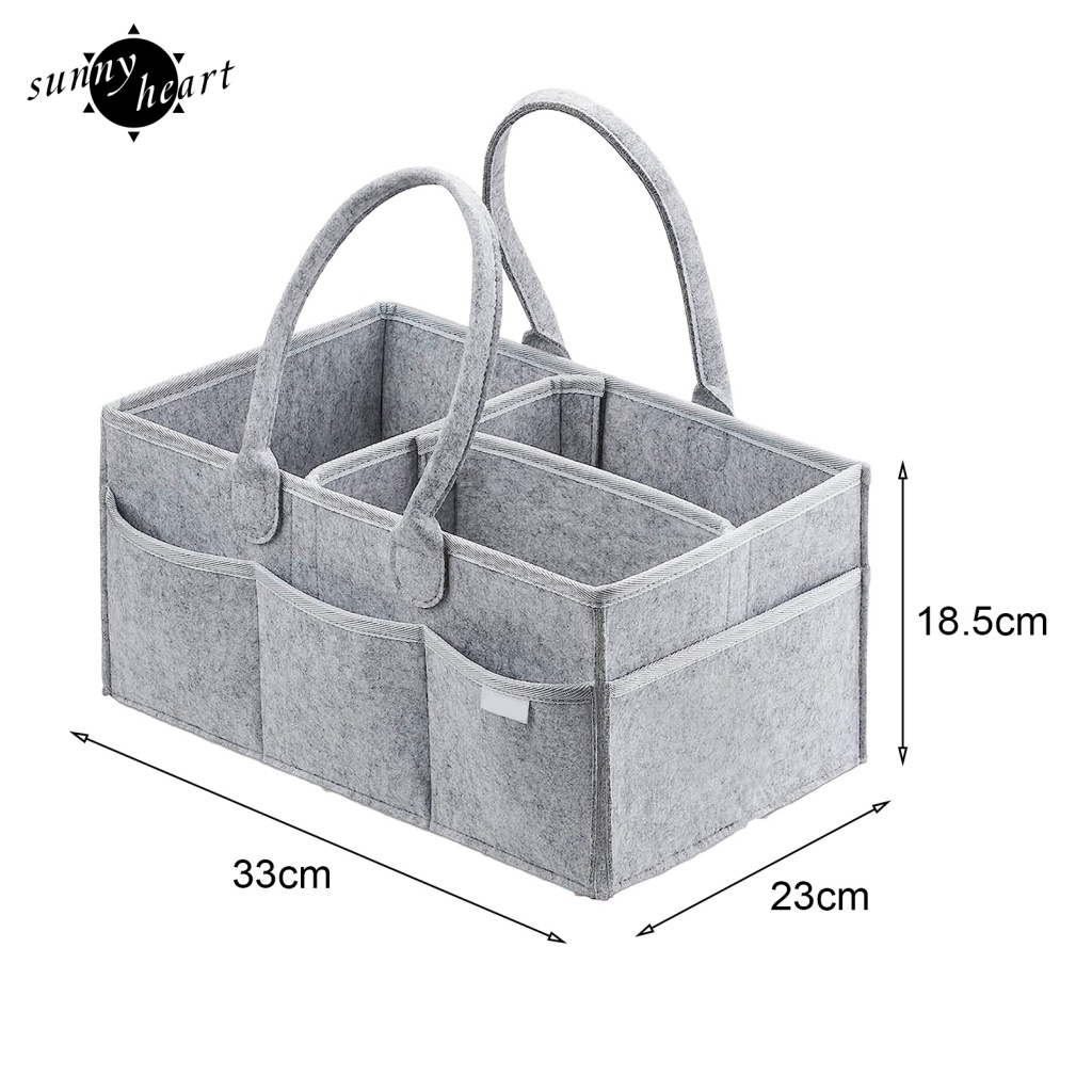 Sunnyheart Giỏ Đựng Tã Di Động: Tay Cầm Dài Trọng Lượng Nhẹ Và Hoàn Hảo Để Đi Du Lịch Với Trẻ Em Có Sức Chứa Lớn Để Bạn Có Thể Cửa Hàng Tất Cả Các Cửa Hàng y