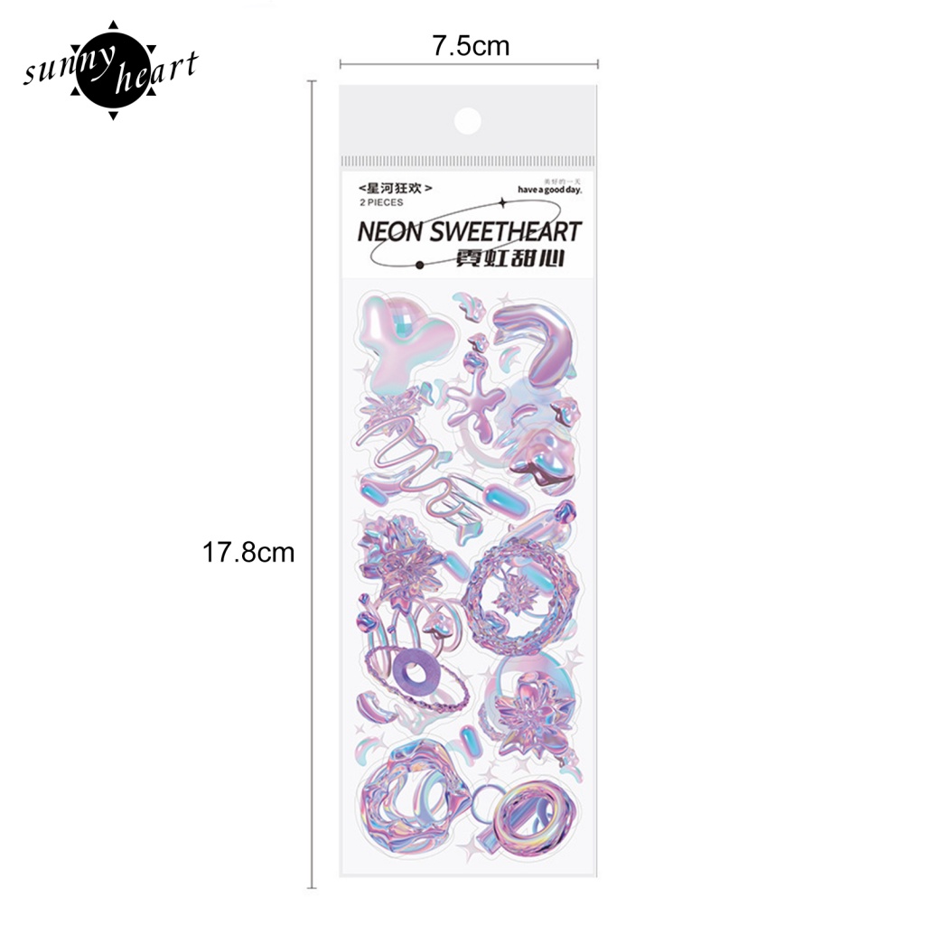 Bộ 4 Tấm Dán Trang Trí In Chữ sunnyheart Dễ Thương