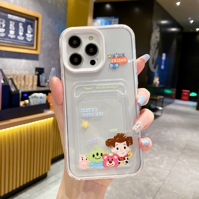 Ốp Điện Thoại Cứng Trong Suốt 3 Trong 1 Chống Sốc In Hình Hoạt Họa Winnie The Pooh Cho iPhone 14 13 12 11 Pro Max 14 Plus