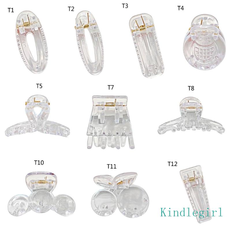Kẹp Tóc Nhựa Acrylic Trong Suốt Độc Đáo