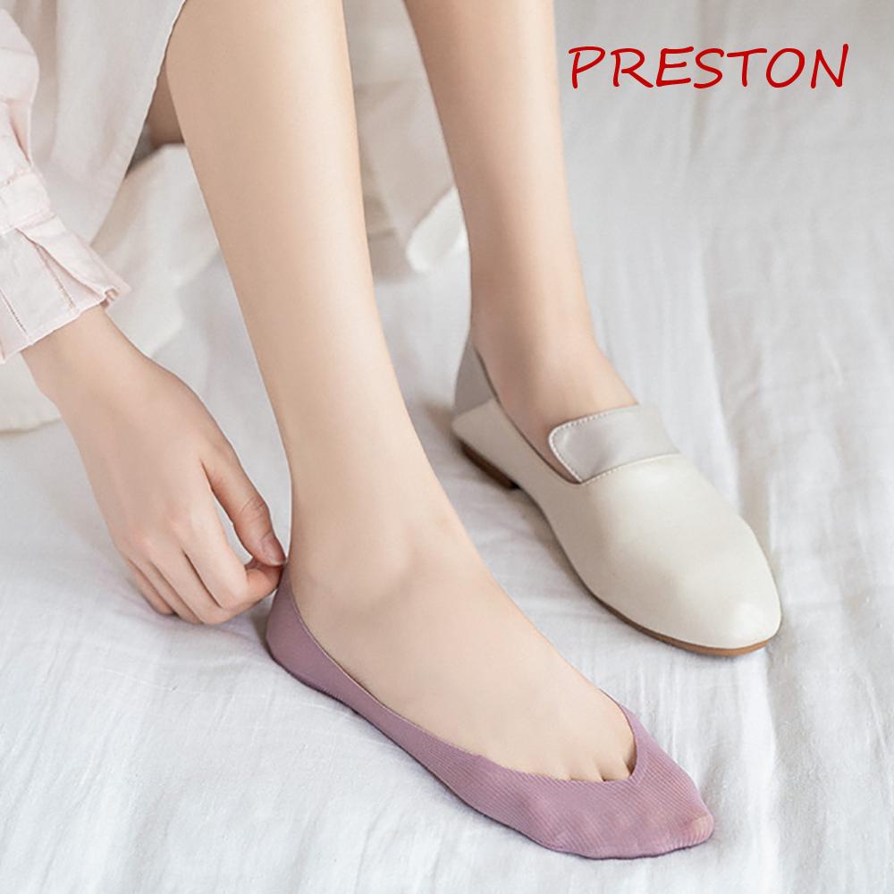 Vớ Cotton Mỏng Thoáng Khí Chống Trượt Họa Tiết Sọc Ngang Phong Cách Hàn Quốc Cho Nữ