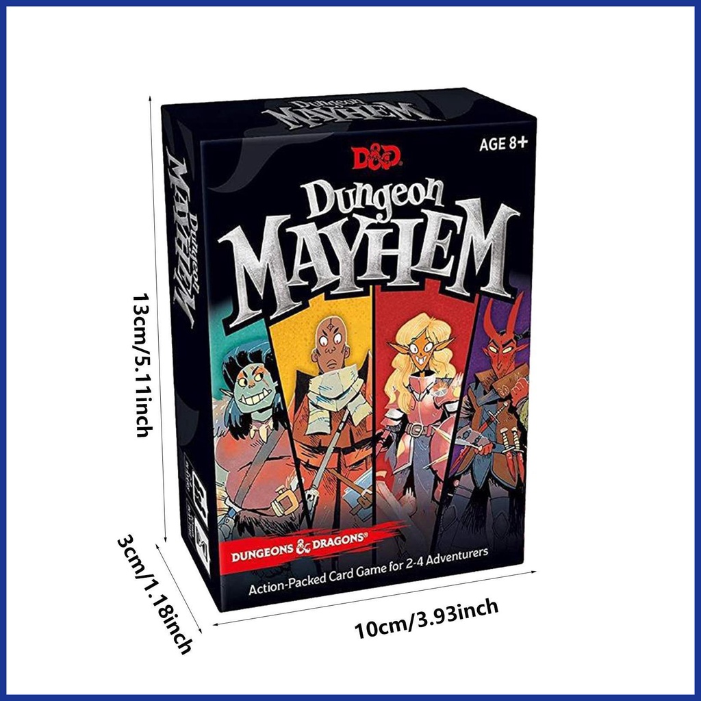 Bộ Thẻ Trò Chơi Gia Đình Dungeon Mayhems Tiếng Anh Vui Nhộn