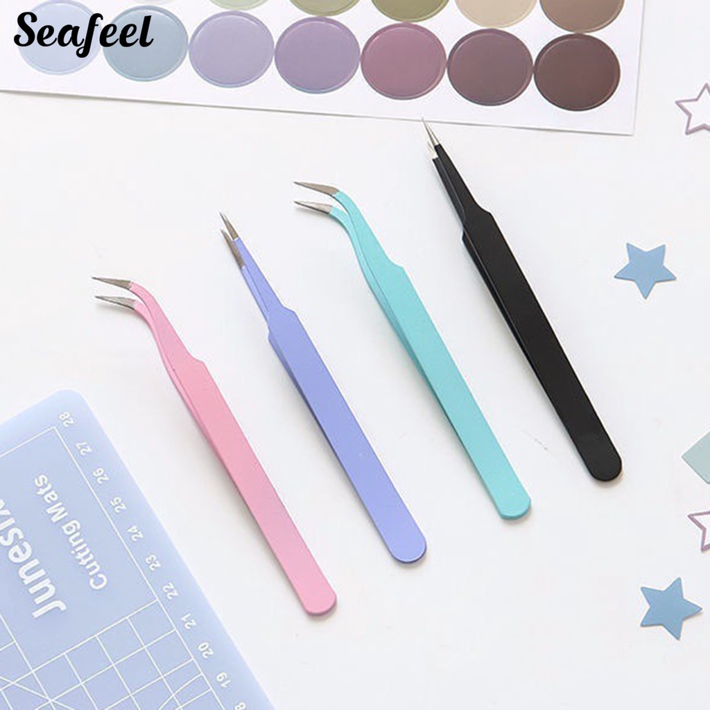 Set 2 Nhíp Kim Loại Uốn Cong Làm Móng Đa Năng DIY