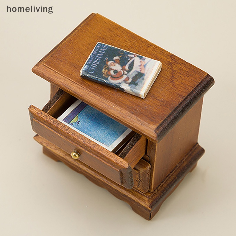 Mô Hình Tủ Hai Tầng Thủ Công Dùng Trang Trí Nhà Búp Bê 1: 12