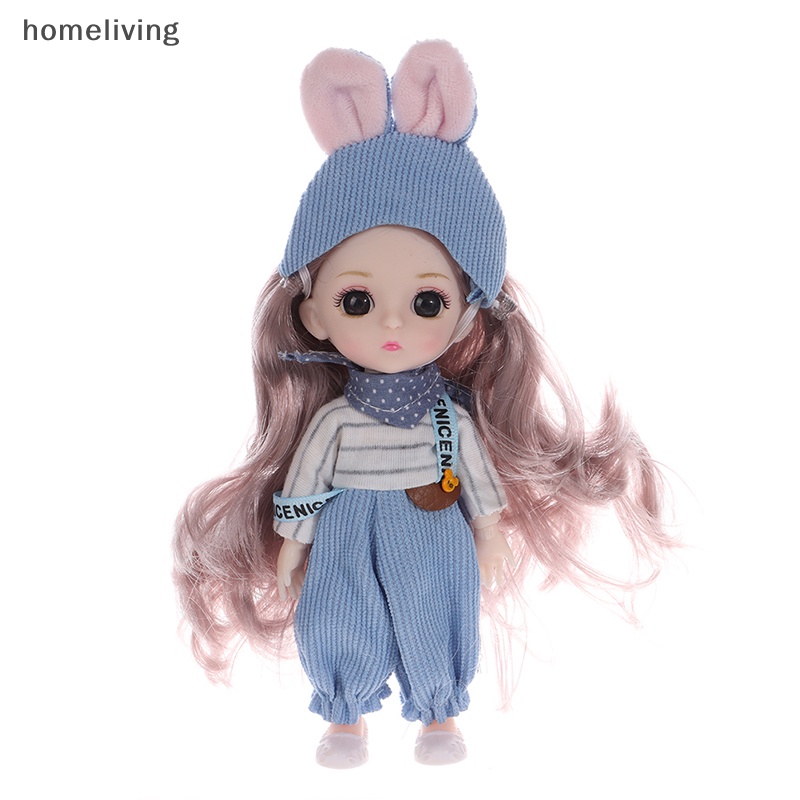 Búp Bê Mini 17cm Có Khớp Chuyển Động Xinh Xắn