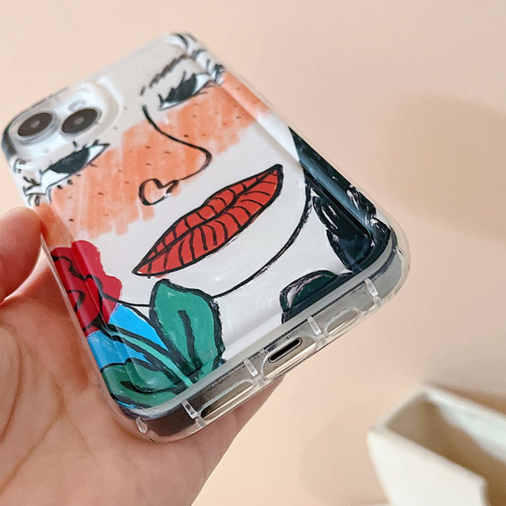 Ốp Điện Thoại TPU Mềm Chống Sốc In Họa Tiết Graffiti Cho IPhone 14 13 12 11 Pro Max X XR 8 7 Plus