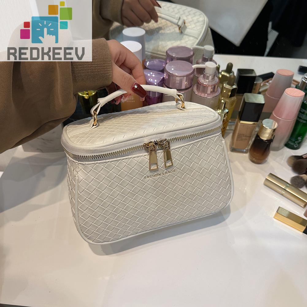 Túi Đựng Mỹ Phẩm Da PU Sức Chứa Lớn Tiện Dụng Cho Nữ