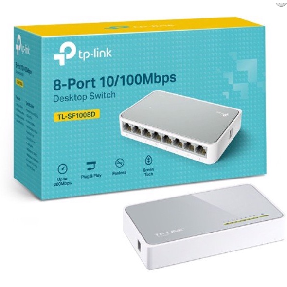 Switch TP-Link TL-SF1008D 8 port Chính hãng (100Mbps)