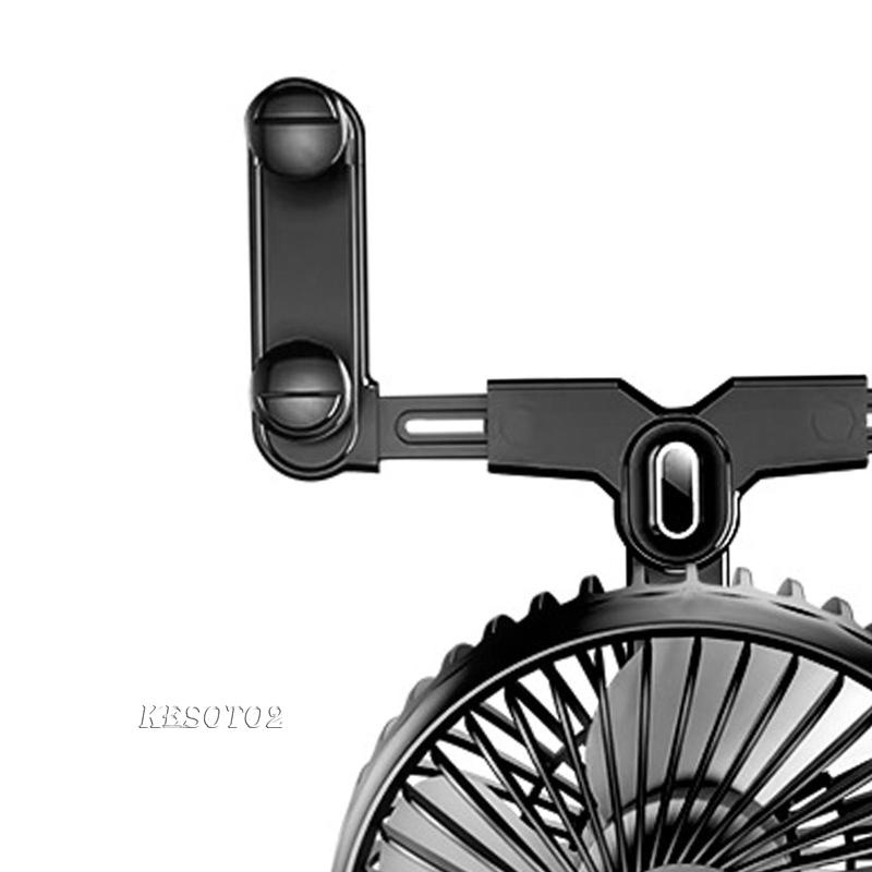 Quạt Gió Xoay 360 Độ Ít Ồn Siêu Nhẹ Tùy Chỉnh Tiện Dụng Cho Xe Hơi / Xe Tải