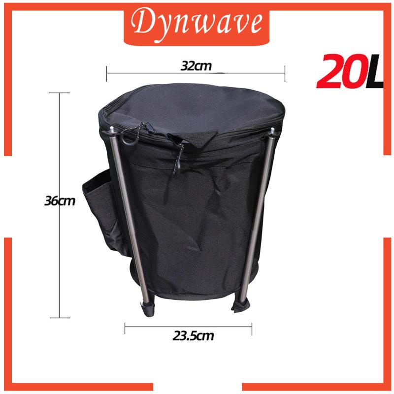 Giỏ Đựng Rác Bằng Vải Oxford Có Tay Cầm 20L Tiện Dụng Cho Sân Vườn