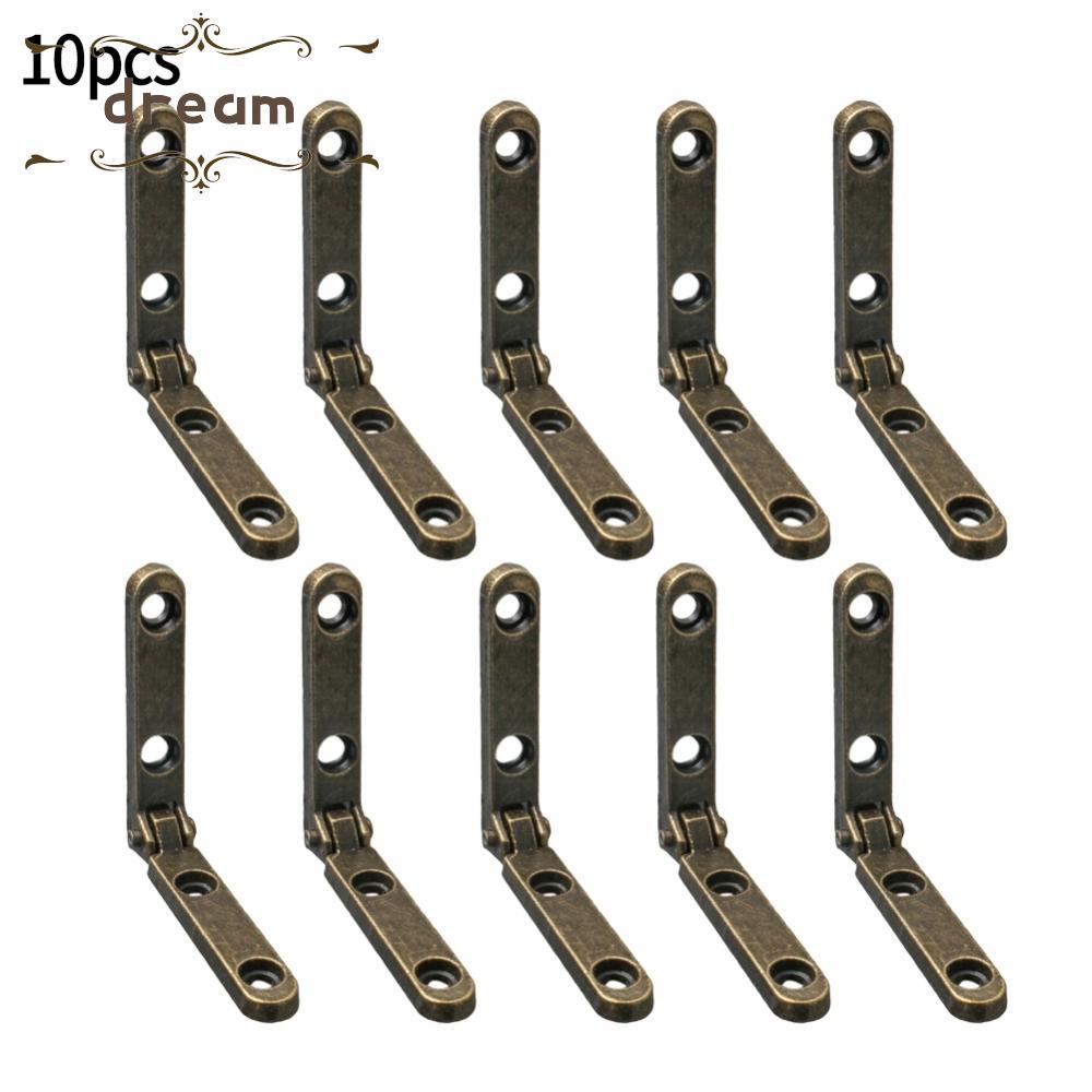 【DREAMLIFE】Hinges 30mm 90 Degree Reen Bronze With Mounting Screws 10pcs Drawers Box