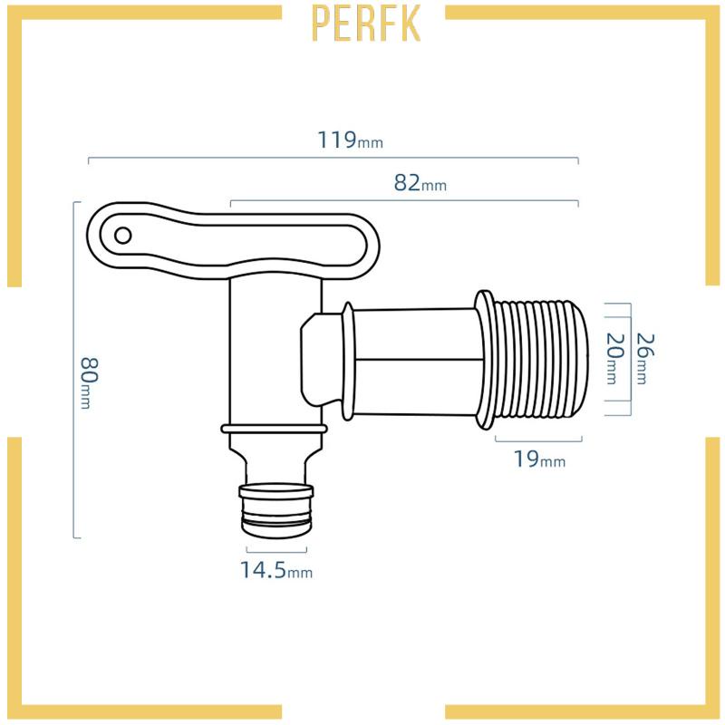 Đầu Nối Ống Nước IBC Màu Đen Thay Thế Chuyên Dụng Cho Sân Vườn