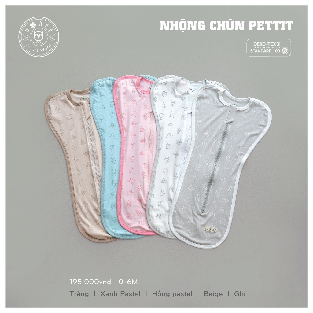 Nhộng chũn petit Hrnee cho bé sơ sinh