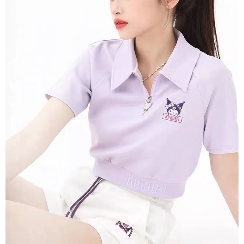 Áo polo Ngắn Tay Dáng Rộng Thời Trang Mùa Hè Nhật Hàn Dành Cho Nữ