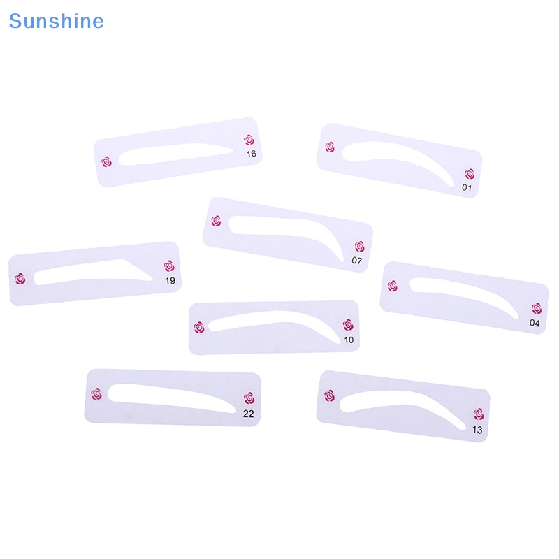 Set 24 Khuôn Kẻ Lông Mày Tiện Dụng Chất Lượng Cao