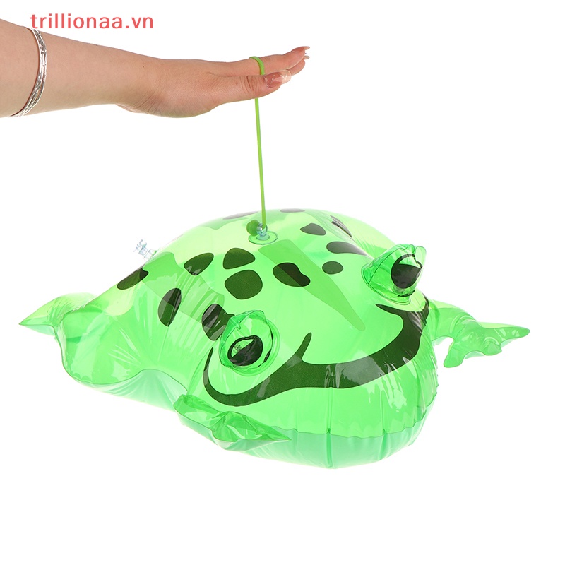 Đồ Chơi Ếch Xanh Bơm Hơi Có Đèn Nhấp Nháy Dễ Thương Vui Nhộn DIY Cho Bé