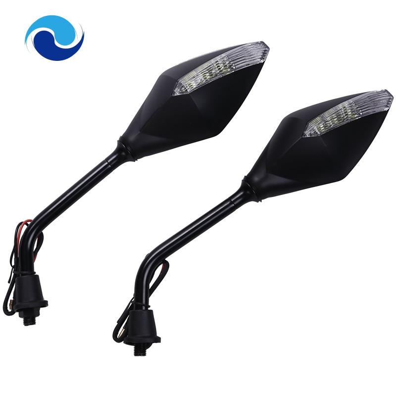 1 Cặp Gương Chiếu Hậu Có Đèn Led Xi Nhan 5 Màu Thông Dụng Cho Xe Máy